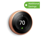 Google Nest Learning Thermostat - Copper