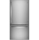 GE 24.8 cu. ft. Stainless Bottom Freezer Refrigerator with Installation