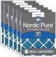 Nordic Pure Pleated MERV 7 Air Filters 6 Pack (16x25x1)