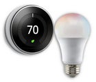 Google Nest Learning Thermostat + Smart Bulb