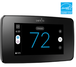 Sensi Touch 2 Smart Thermostat Black