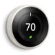White Google Nest Learning Thermostat