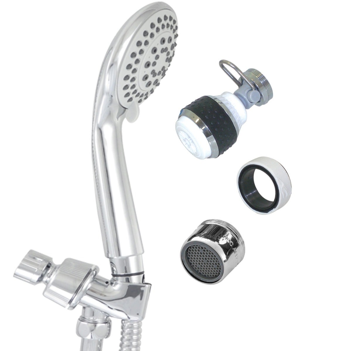 One Bath Handheld Showerhead & Aerator Kit