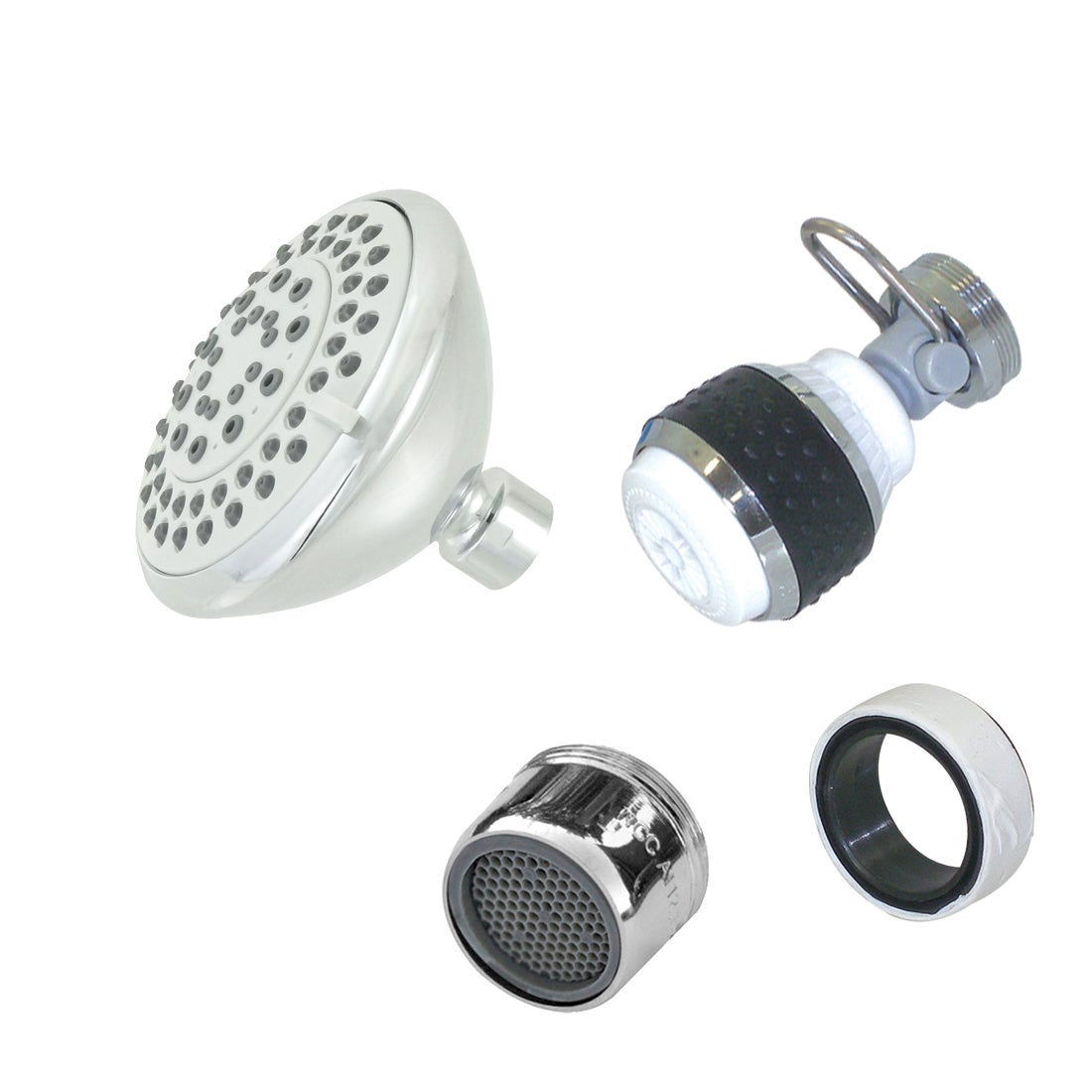 One Bath Wide Showerhead & Aerator Kit