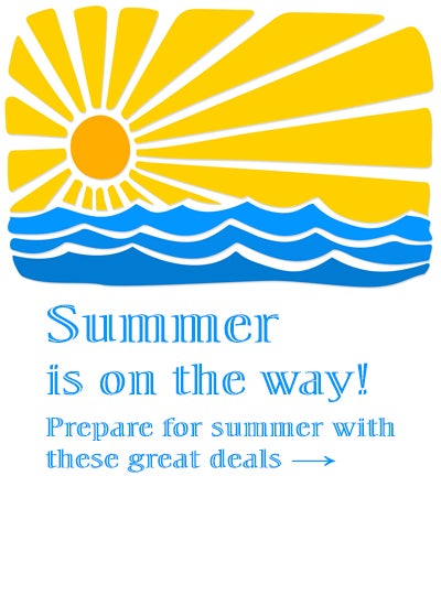 Prepare for a great summer with these amazing deals!