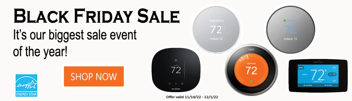 Shop Black Friday smart thermostats!