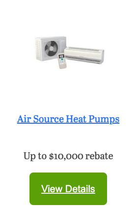 Air Source Heat Pumps Rebate