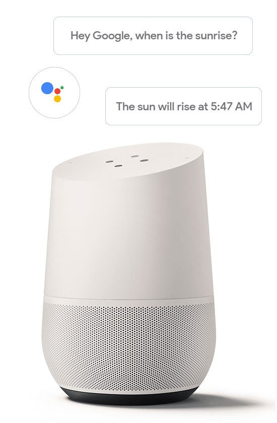 Google Home smart speaker with Google Assistant built in