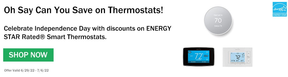 Save on smart thermostats!