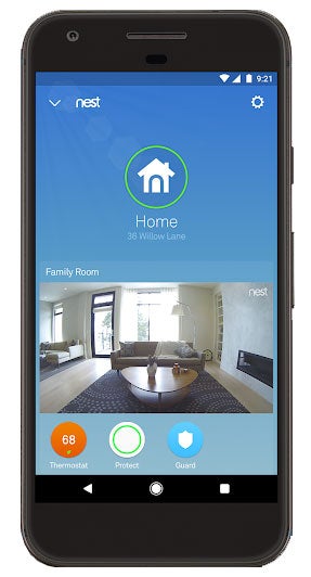 Use Nest app and Nest Cam to see inside of your home 24/7