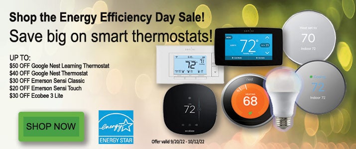 Shop the Energy efficiency Day Sale!