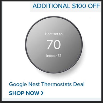 Shop Now for the Google Nest Thermostat